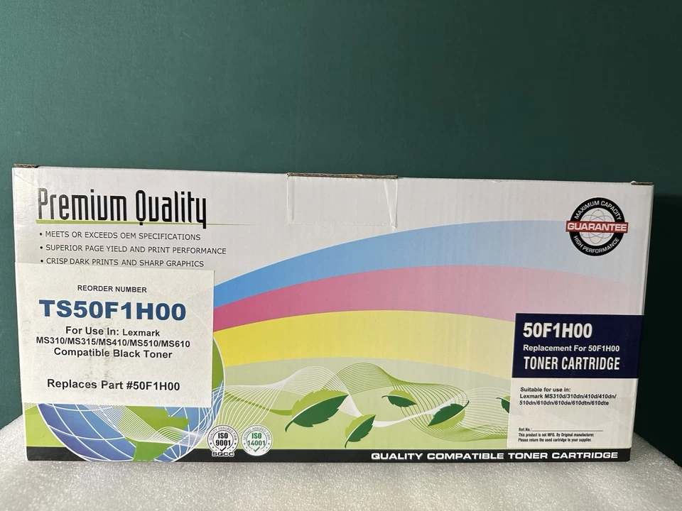 Lexmark TS50F1H00 Toner Cartridge – 501H Equivalent–MS Series–5,000 Page Yield. - Image 1 of 4