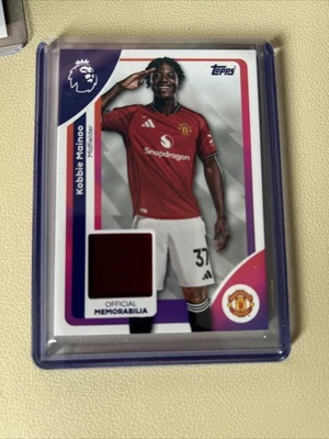 Topps Premier League 2026 Kobbie Mainoo Player Worn Patch Manchester United - Image 1 of 4