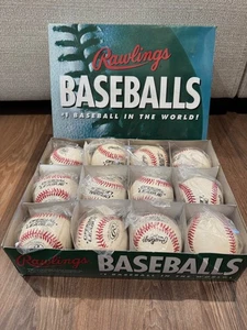 Brandneu Rawlings Offizielle League Baseballs MLB - 1 Dutzend RPBX Leder VERSIEGELT - Bild 1 von 8