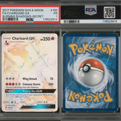 🔥 PSA 1 PR CHARIZARD GX SECRET RARE | BURNING SHADOWS 150/147 🔥 - Image 1 of 4