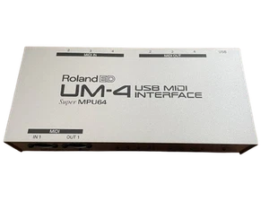 Roland ED UM-4 USB MIDI Interface Super MPU64 Junk Condition From Japan - Bild 1 von 4