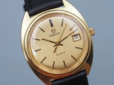 *Near Mint* OMEGA Seamaster Cal.1370 Quartz Gold Dial Mens Vintage Watch Japan - Image 1 of 4