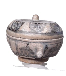 Chinese or Sawankhalok Blue and White lidded box fine condition - Picture 1 of 11