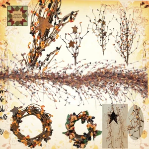 Bacche Primitive Mix Pip con o senza Corone di Stelle, Picks & Ghirlande - Foto 1 di 17