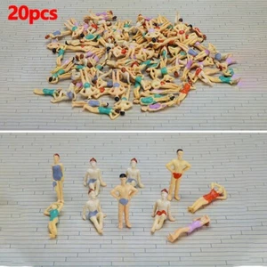 Detaillierte Miniatur Strand Menschen Figuren f??r Modellzug Layouts 20er Set - Bild 1 von 15