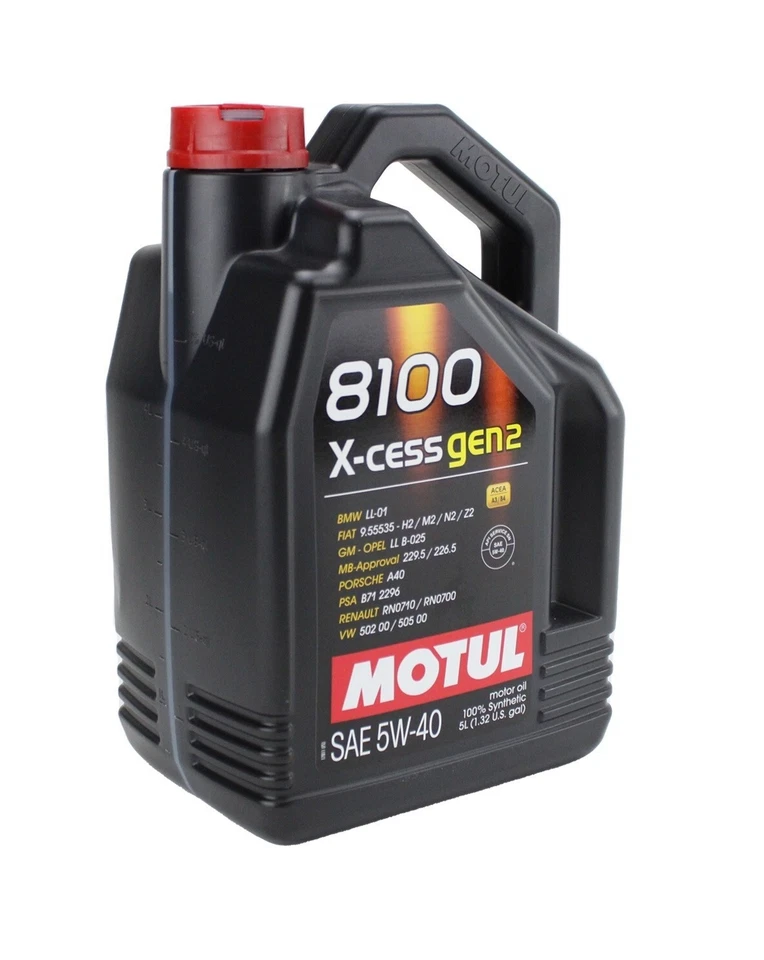Aceite de motor Motul totalmente sintético 8100 X-CESS 5W40 5L Foto 1 de 1