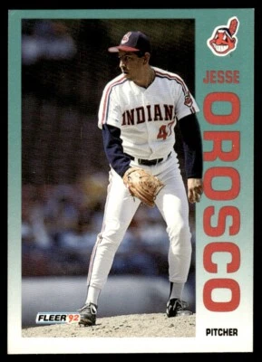 1992 Fleer #121 Jesse Orosco Cleveland Indians - Image 1 of 2