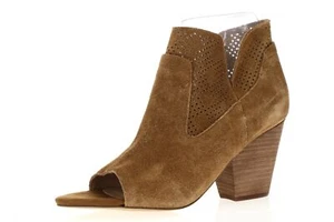 Steven by Steve Madden 250139 Womens Peep Toe Bootie Brown Size 9.5 Medium - Picture 1 of 5