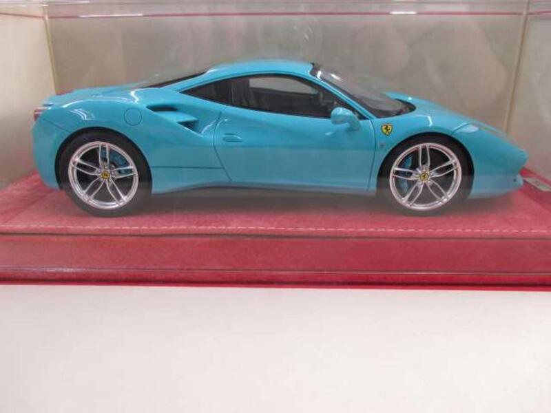 Mr Collection Ferrari 488 Gtb Baby Blue  1/18