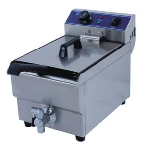 NEW COMMERCIAL 17L ELECTRIC DEEP FRYERS 3KW DRAIN TAPE+ BASKET+ COVER 2 YRSWTY - Picture 1 of 4