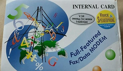 Tarjeta módem de escritorio de datos/fax vintage V1428VH 28,8 KBPS V.34 PERIFÉRICOS DE EE. UU. NUEVO Foto 1 de 4