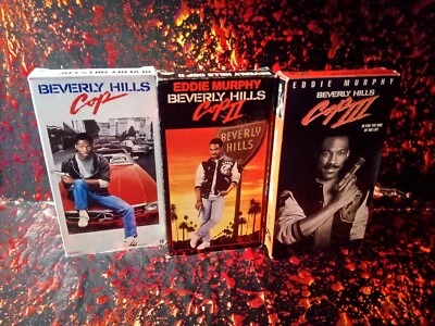 Beverly Hills Cop 1-3 Trilogy VHS Eddie Murphy Action Packed Comedy  Foto 1 de 4