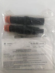 Kits de conectores primarios Amerace Classic 54 Series FAA Style 3 y 10 (54 D4-D4) NUEVO - Imagen 1 de 9
