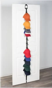 Ensemble de casquettes organisateur de casquette par-dessus la porte - contient 15 casquettes - Photo 1 sur 2