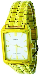New ORIENT Quartz Gold Plated S/Steel Band, Case & Dial Watch Water Resist - Picture 1 of 8