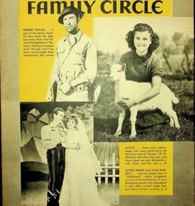 Family Circle July 16 1943 Robert Taylor Bataan Joan Roberts Oklahoma! Goats - Picture 1 of 3