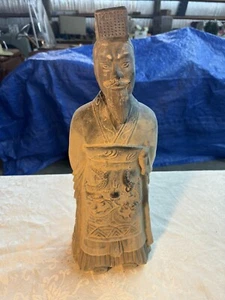 Vintage große chinesische Kriegerin Frau Terrakotta Armee Statue 14" Figur T10 - Bild 1 von 17