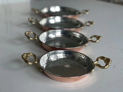 Copper Pan Handhammered Copper Saute Sauce Pan Egg Omelet Omelette Pan, 5 sizes - Image 1 of 4