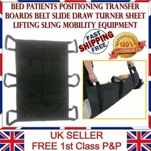 Patient Elderly Mobility Transfer Bed Moving Sheet Lifting Sling Belt Slide Aid - Picture 1 of 6