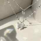Elegant Necklace Butterfly Pendant Necklace Fashion Jewellery Silver Butterfly