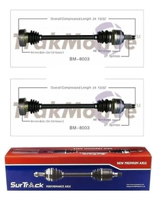 For BMW 318i 318is RWD 1992-1999 Pair of Rear CV Axle Shafts SurTrack Set - Picture 1 of 1