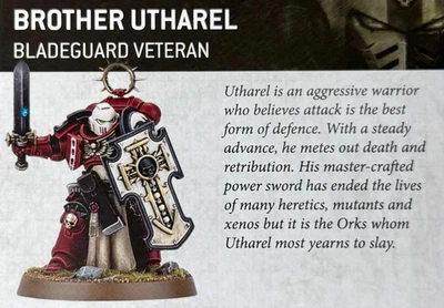Warhammer 40K Dawn of War Onslaught Brother Utharel - Image 1 of 2