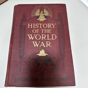 1918 Antique WWI History "History of the World War" Illustrated Hardbound Book - Picture 1 of 5