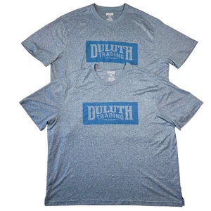 Duluth Trading Co. Herren T-Shirt Blau Polyester Logo 3XL Kurzarm Outdoor - Bild 1 von 5