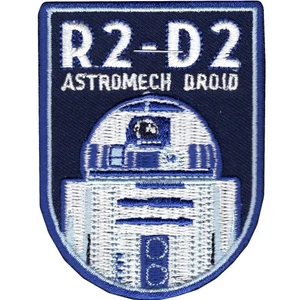 Star Wars Official R2-D2 'Astromech Droid' Force Awakens Lucasfilm Iron On Patch - Picture 1 of 1