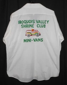 Shriner Embroidered Shirt Chain Stitch Iroquois Valley XL - Picture 1 of 10