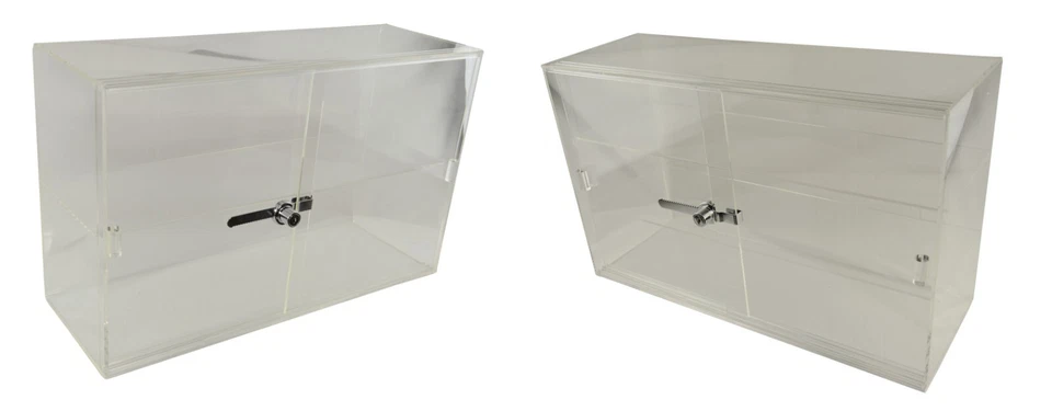 Counter Top Free Standing Lockable Display Cabinet with 2 or 3 Shelves - Image 1 of 1