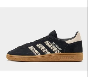 Adidas Handball Special Shoes Sneakers Womens Kicks RRP $170 Black Leopard Print - Picture 1 of 6