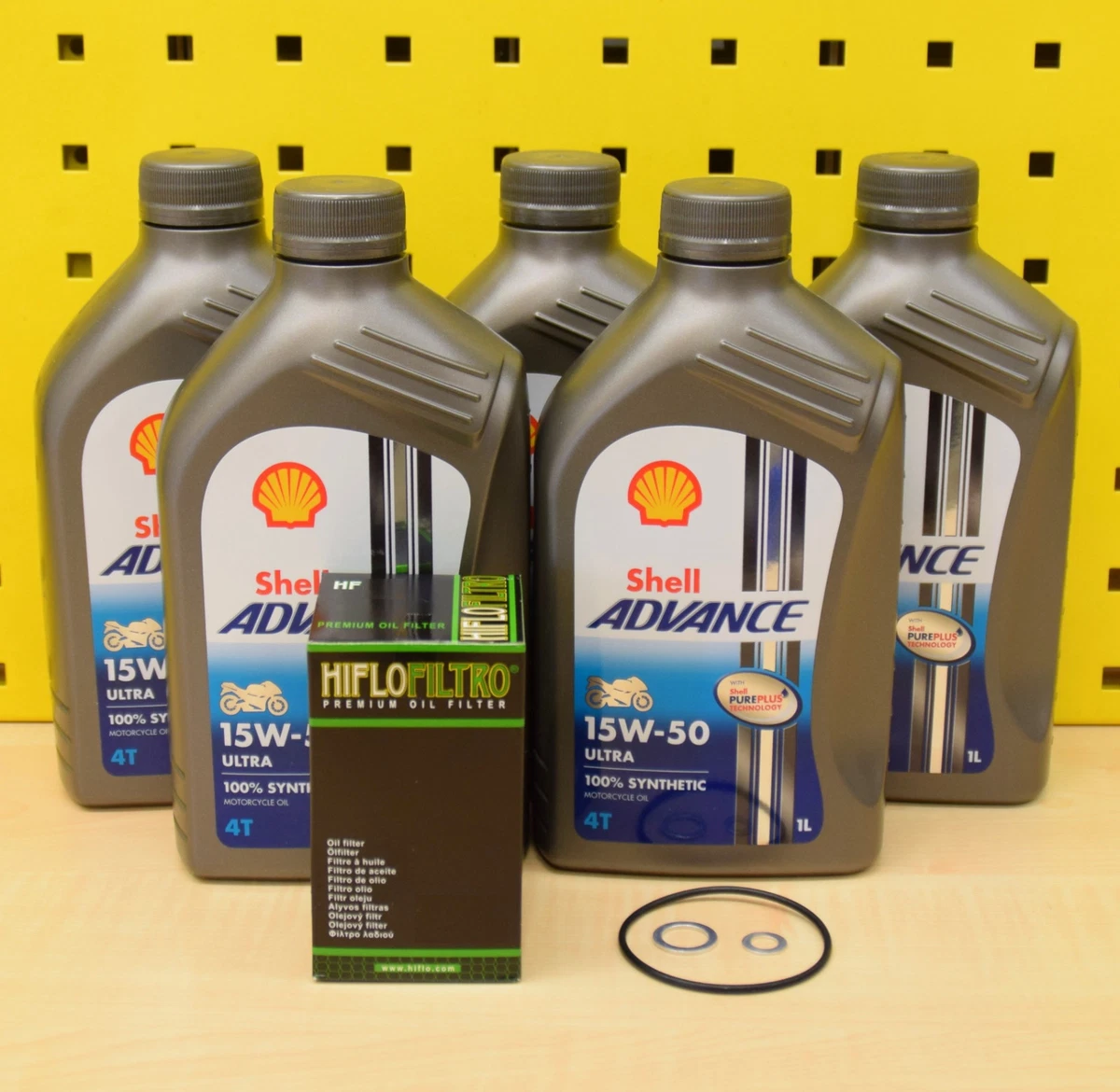 8,70€/l Shell Advance Ultra 4T 15W-50 4 X 1 L Vollsynthetisch