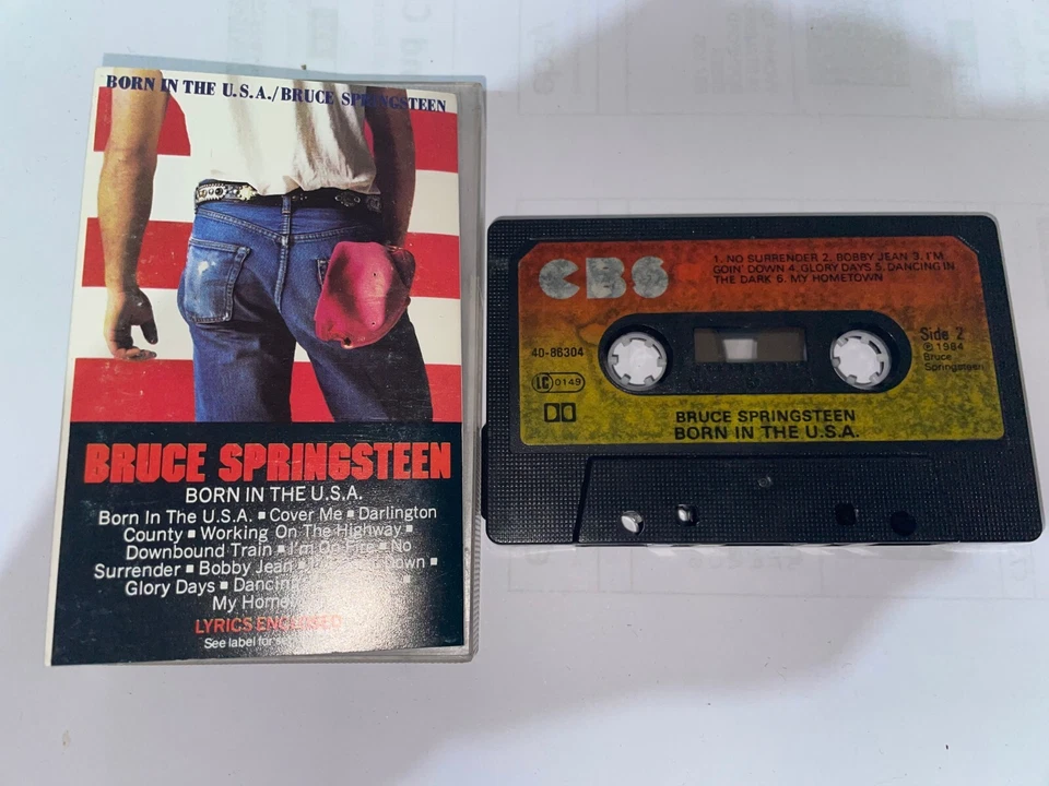 Bruce Springsteen ‎– Born In The U.S.A. (1984 ROCK CASSETTE ALBUM)(VG/EX COND) - Image 1 of 1