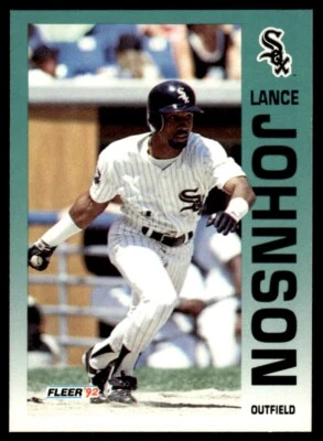 1992 Fleer #87 Lance Johnson Chicago White Sox - Image 1 of 2