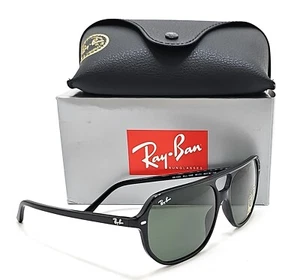 Ray-Ban Bill One RB2205 901/31 Aviator Black/Green Unisex Sunglasses 60-16 - Picture 1 of 6