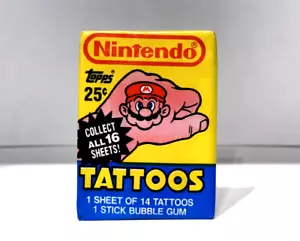 (1) 1989 Topps Nintendo Tattoos Sealed Wax Pack - Picture 1 of 1