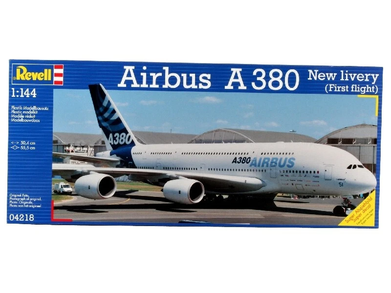 Airbus A380 New Livery (First Flight) 1:144 Plastic Model Kit REVELL - Immagine 1 di 1