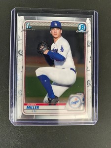 2020 Bowman Draft Chrome Bobby Miller 1st Rookie RC Los Angeles Dodgers #BD-38