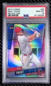 Mike Trout - 2019 Topps Finest #25 Rifrattore - PSA 10 - Angeli - Foto 1 di 3
