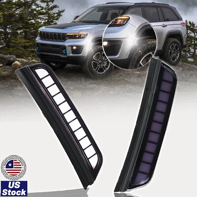 Front Fender Side Marker Light Turn Signal DRL For Jeep Grand Cherokee 2022-2024 - Image 1 of 4