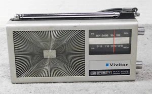 Vintage VIVITAR  (toshiba) AM / FM TRANSISTOR RADIO MODEL ICR-007 - Picture 1 of 14
