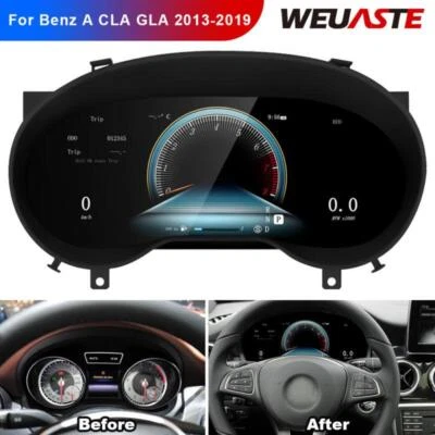 Fit For Mercedes Benz A CLA GLA 2013-19 Car Gauge LCD Screen Instrument Cluster - Image 1 of 4