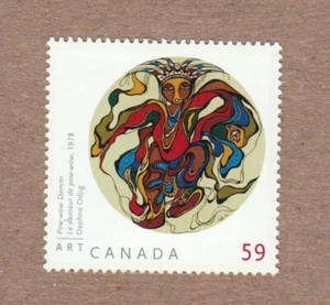 POW-WOW DANCER = ART by DAPHNE ODJIG CANADA MNH 2011 #2436 - Picture 1 of 1