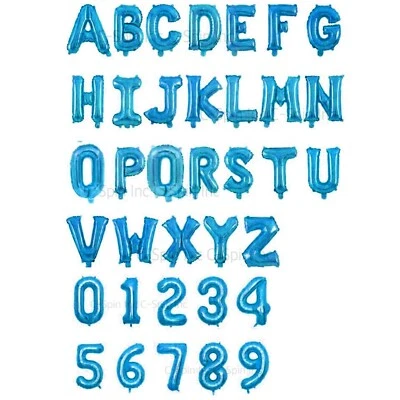 16" Silver Gold Red Black Letter Number Foil Balloon Wedding Celebration Party - Image 1 of 4