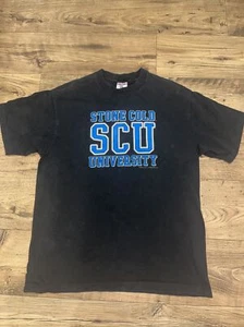 Vintage 1998 Official WWF Stone Cold SCU University T Shirt Size Extra Large XL - Picture 1 of 8