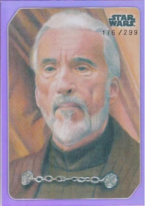 2023 Star Wars Celebration StarWar Galaxy 18 Count Dooku Purple Parallel 176/299 - Picture 1 of 1