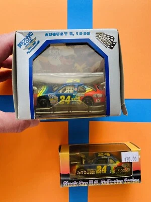 1995 ACTION PACKED BRICKYARD 400 DALE EARNHARDT/JEFF GORDON + 1993 HO 1:64 LOT - Image 1 of 4