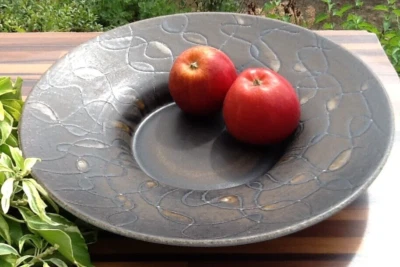 Sgrafo Modern Peter Müller abstrakte Obst Schale groß 3234/40 Wandteller Ø  32,5 - Bild 1 von 4