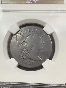 NGC VG10 1796 LIBERTY CAP LARGE CENT VERY TOUGH DATE - Picture 1 of 3